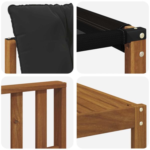 Комплект дивани за открито 7 pcs Естествено и черно