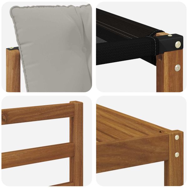 Комплект дивани за открито 7 pcs Естествено и светло сиво