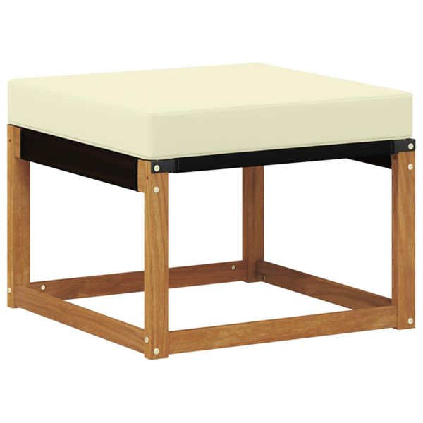 Комплект дивани за открито 4 pcs Натурален и Крема