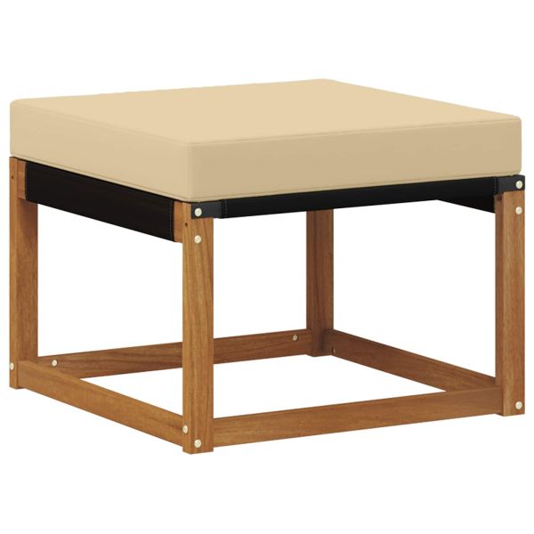 Комплект дивани за открито 5 pcs Натурален и Бежов