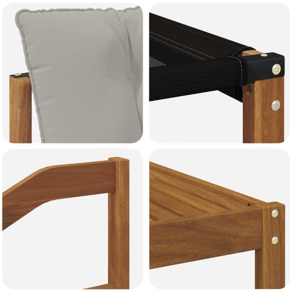 Комплект дивани за открито 6 pcs Естествено и светло сиво