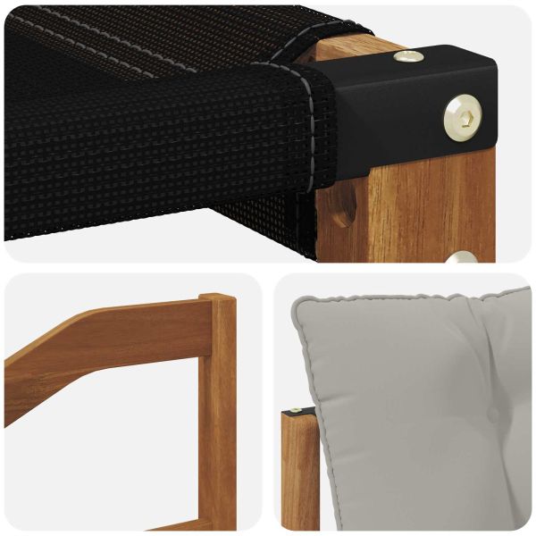 Комплект дивани за открито 4 pcs Естествено и светло сиво