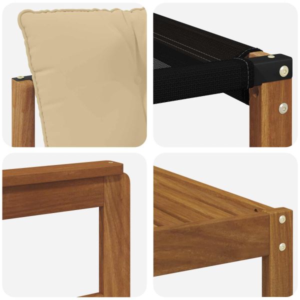 Комплект дивани за открито 7 pcs Натурален и Бежов