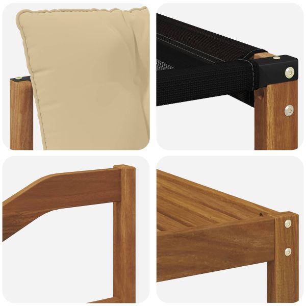 Комплект дивани за открито 10 pcs Натурален и Бежов