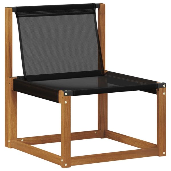 Комплект дивани за открито 11 pcs Естествено и черно