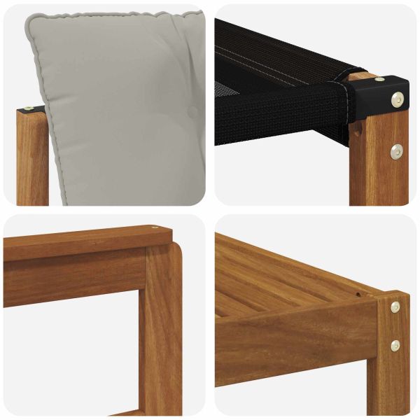 Комплект дивани за открито 7 pcs Естествено и светло сиво