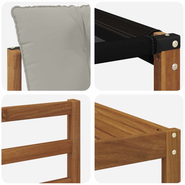 Комплект дивани за открито 8 pcs Естествено и светло сиво