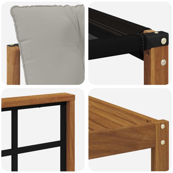 Комплект дивани за открито 8 pcs Естествено и светло сиво