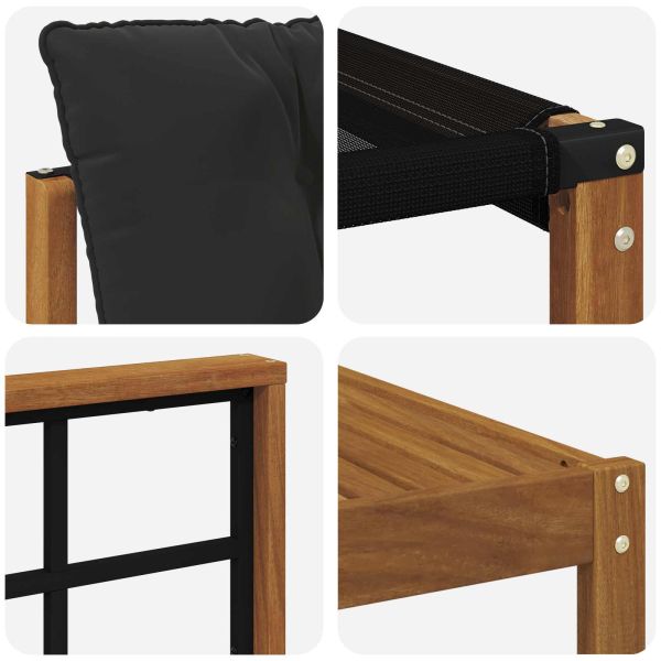 Комплект дивани за открито 8 pcs Естествено и черно