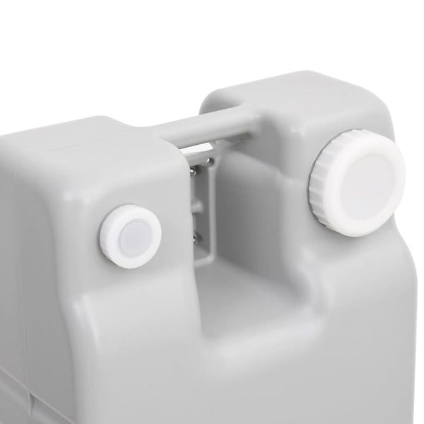 Резервоар за вода на колела за къмпинг, 75 л, сив