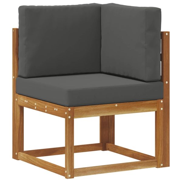 Комплект дивани с възглавница 7 pcs Натурален и Антрацит