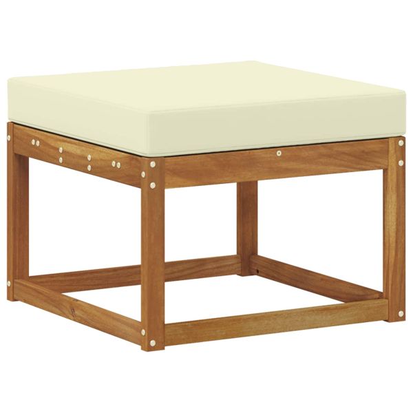 Комплект дивани за открито 8 pcs Натурален и Крема