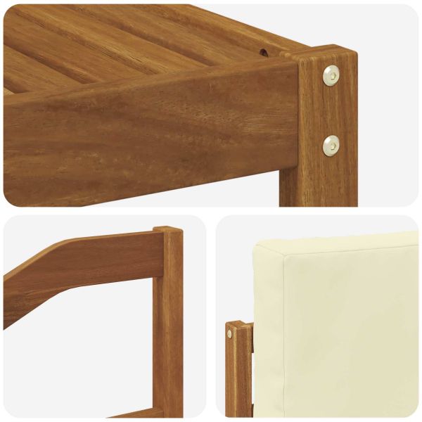 Комплект дивани с възглавница 11 pcs Натурален и Крема