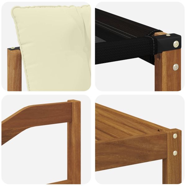 Комплект дивани за открито 6 pcs Натурален и Крема