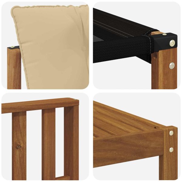 Комплект дивани за открито 11 pcs Натурален и Бежов