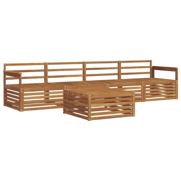 Комплект дивани за открито 5 pcs Естествен