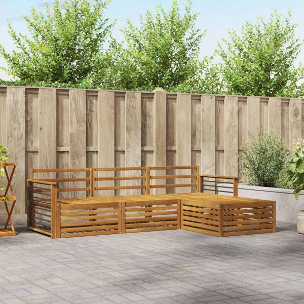 Комплект дивани за открито 4 pcs Естествен