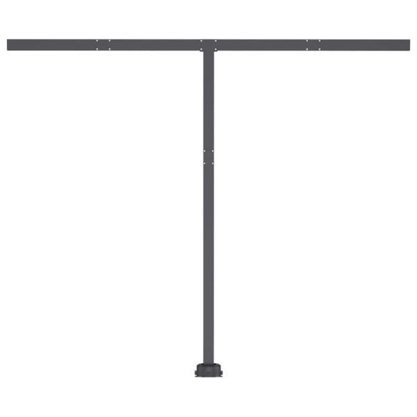 Автоматичен сенник, LED и сензор за вятър, 300x250 см, кремав