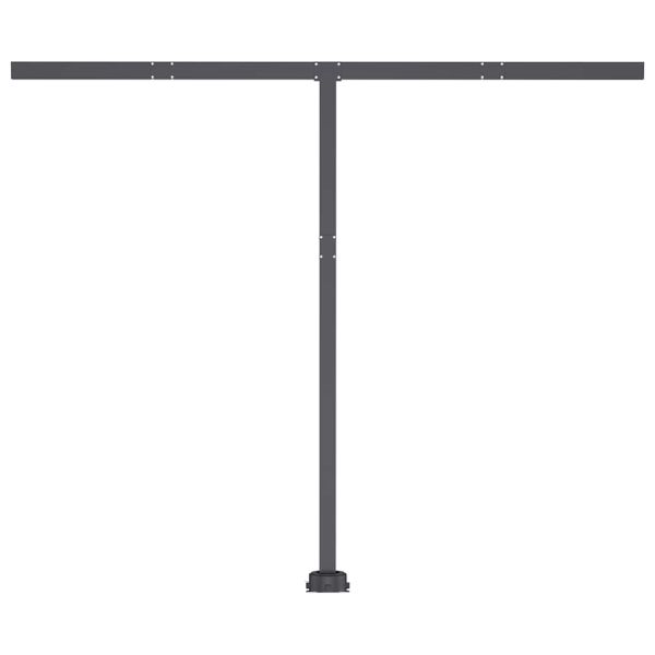 Автоматичен сенник, LED и сензор за вятър, 350x250 см, антрацит