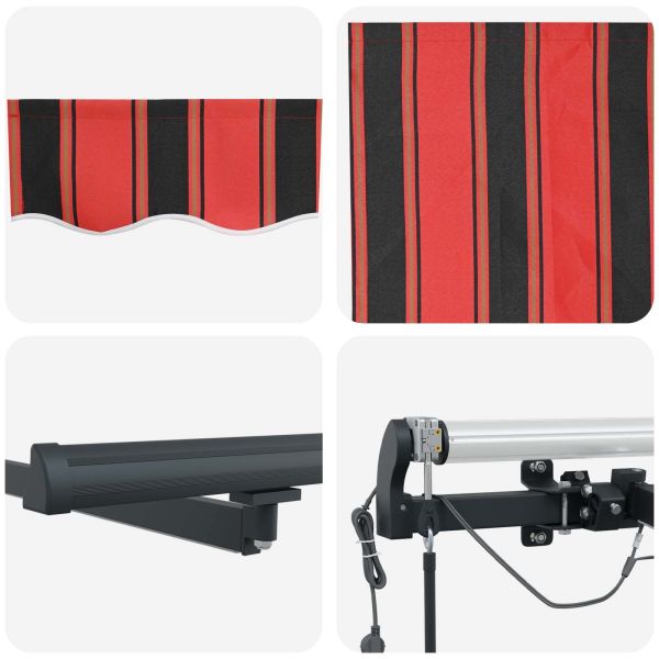 Текстил за сенник с Оранжево и кафяво 300 x 250 cm Полиестер