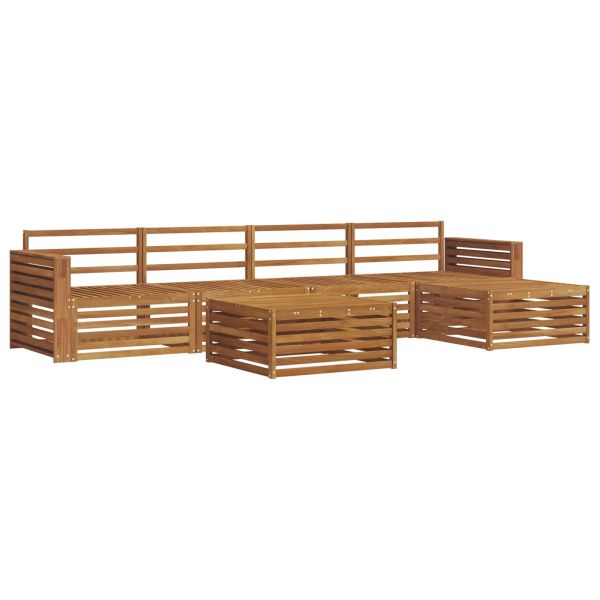 Комплект дивани за открито 6 pcs Естествен