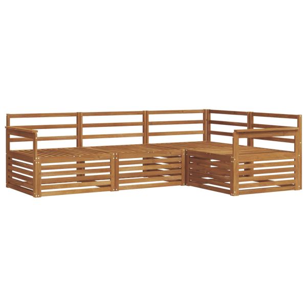 Комплект дивани за открито 4 pcs Естествен