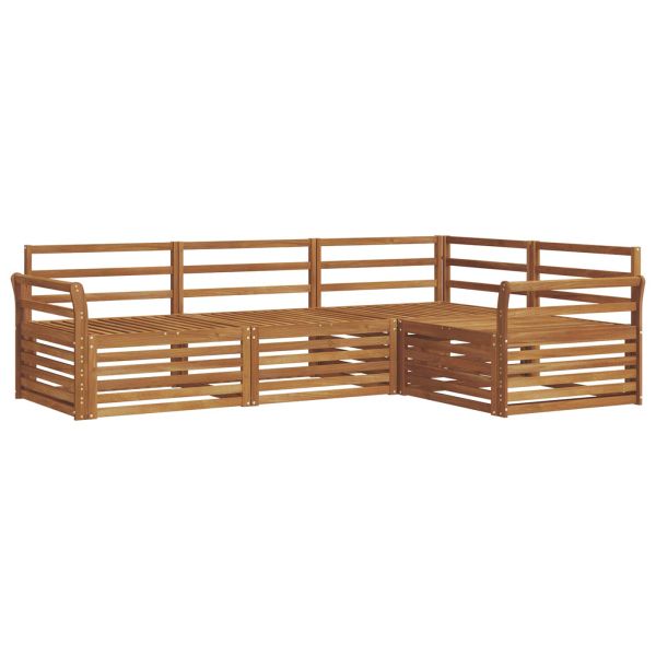 Комплект дивани за открито 4 pcs Естествен