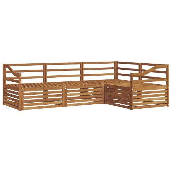 Комплект дивани за открито 4 pcs Естествен