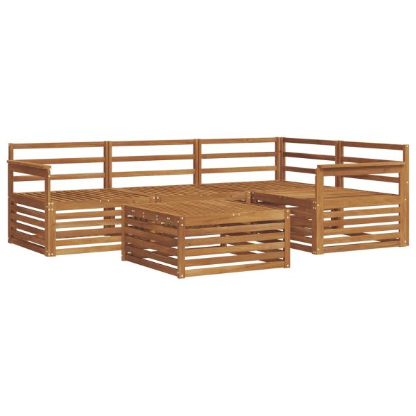 Комплект дивани за открито 5 pcs Естествен