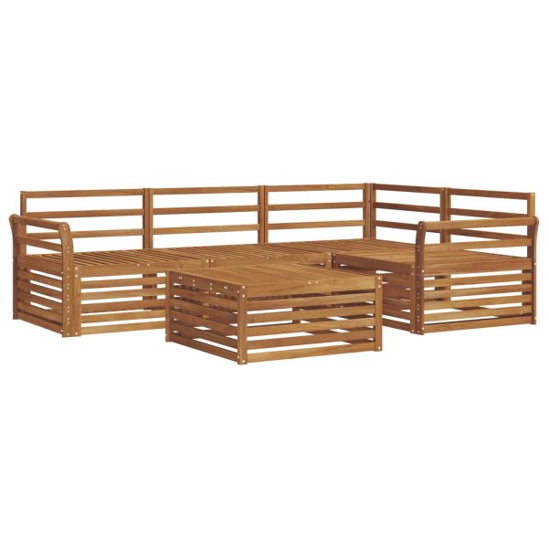 Комплект дивани за открито 5 pcs Естествен