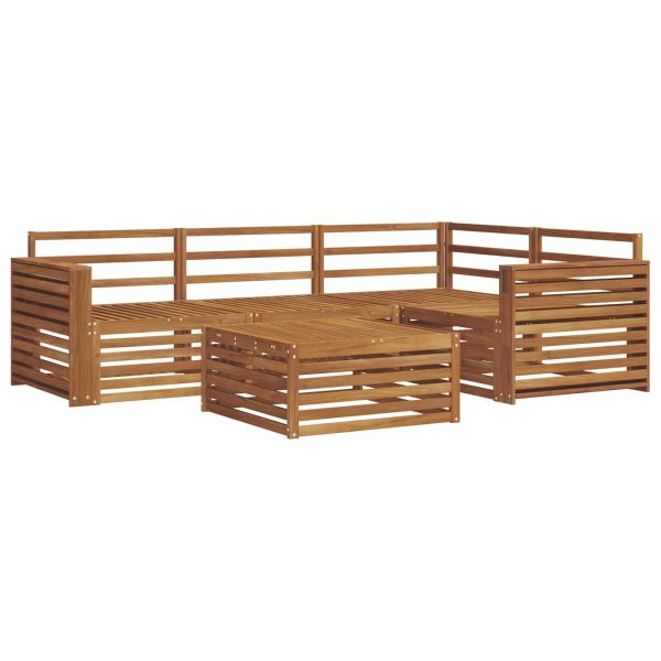 Комплект дивани за открито 5 pcs Естествен