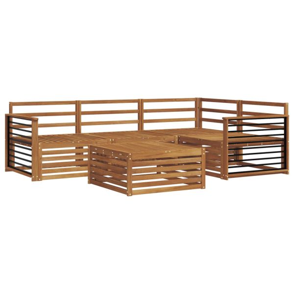 Комплект дивани за открито 5 pcs Естествен