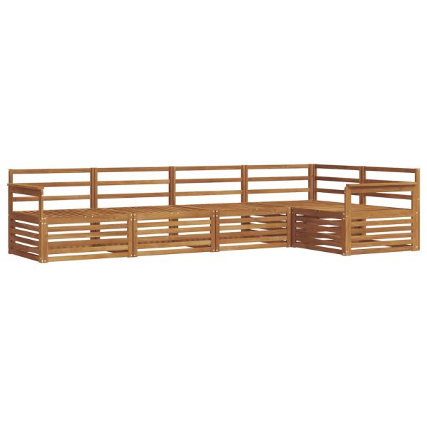 Комплект дивани за открито 5 pcs Естествен