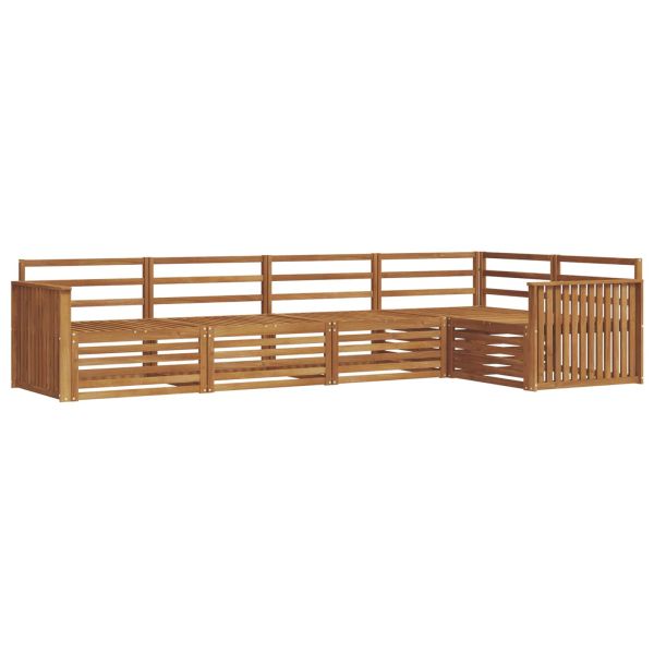 Комплект дивани за открито 5 pcs Естествен