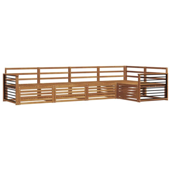 Комплект дивани за открито 5 pcs Естествен