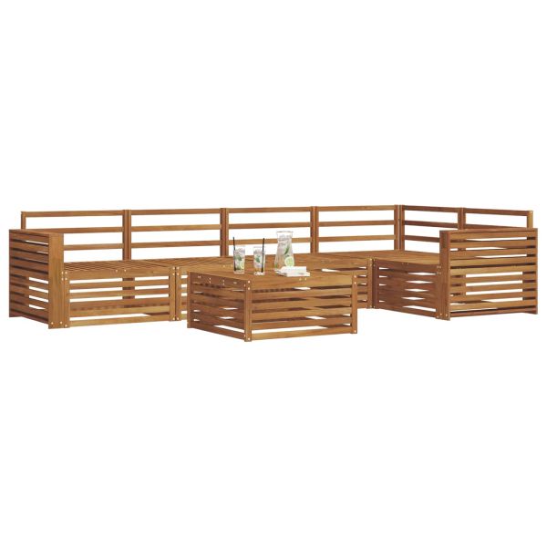 Комплект дивани за открито 6 pcs Естествен