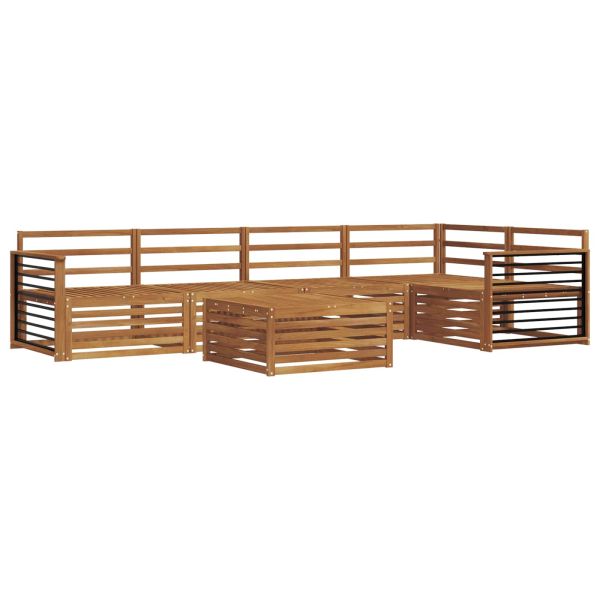 Комплект дивани за открито 6 pcs Естествен