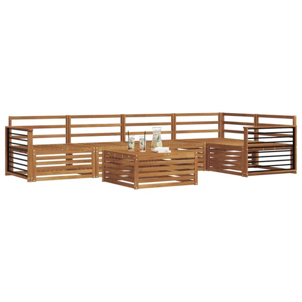 Комплект дивани за открито 6 pcs Естествен