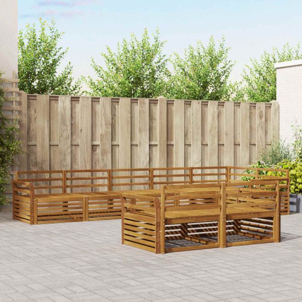 Комплект дивани за открито 8 pcs Естествен