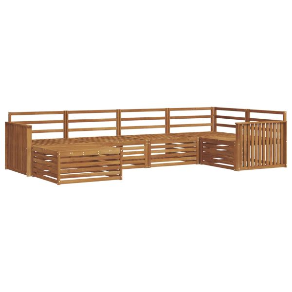 Комплект дивани за открито 6 pcs Естествен