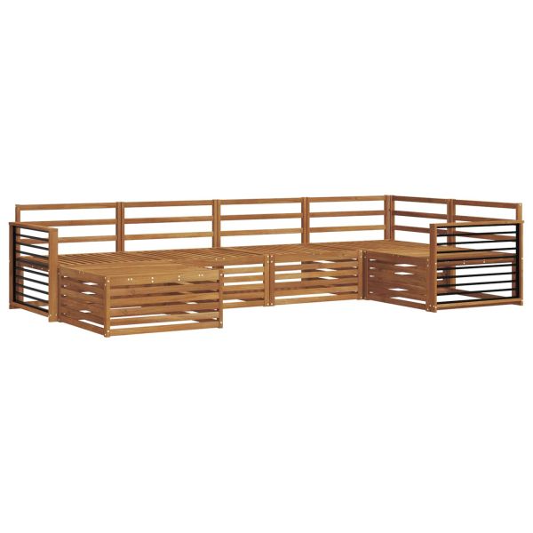 Комплект дивани за открито 6 pcs Естествен