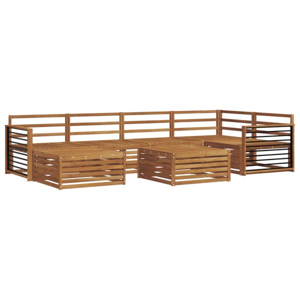 Комплект дивани за открито 7 pcs Естествен