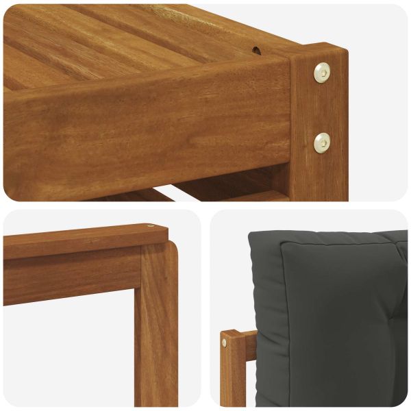 Комплекти дивани с възглавница 8 pcs Натурален и Антрацит