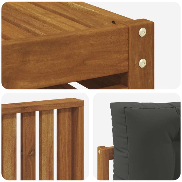 Комплекти дивани с възглавница 9 pcs Натурален и Антрацит