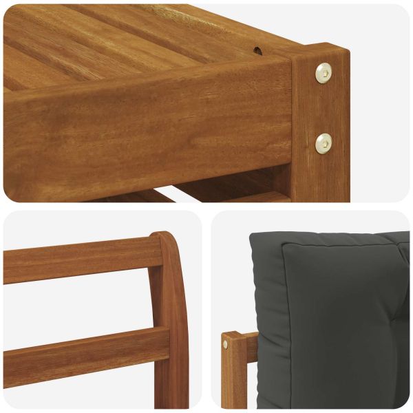 Комплекти дивани с възглавница 9 pcs Натурален и Антрацит