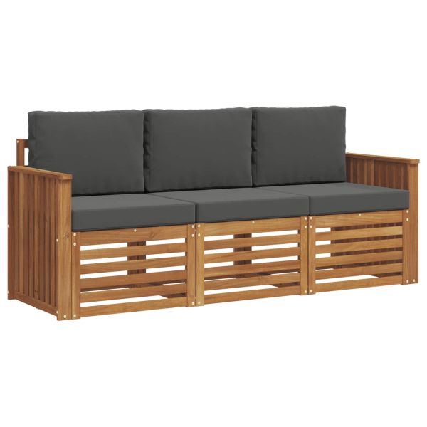 Комплекти дивани с възглавница 3 pcs Натурален и Антрацит