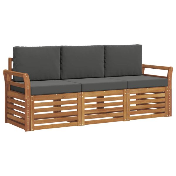 Комплекти дивани с възглавница 3 pcs Натурален и Антрацит