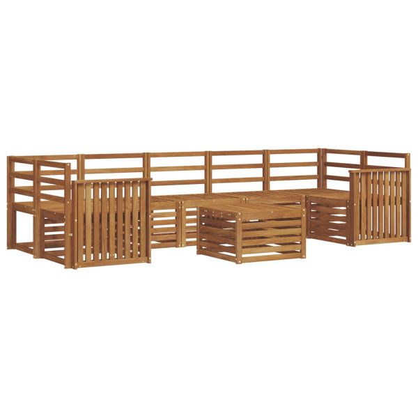 Комплекти дивани 8 pcs Естествен Солидно акациево дърво