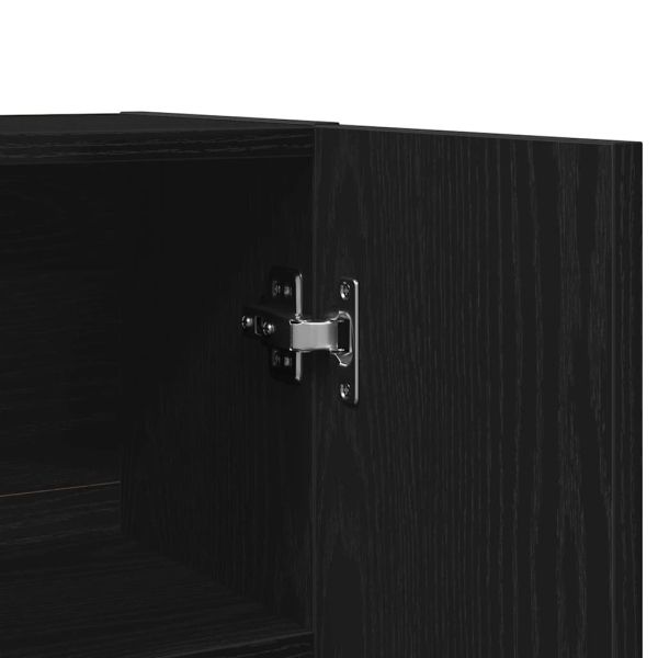 Шкаф за пералня 2 pcs Черния дъб 70,5 x 71,5 x 181,5 см