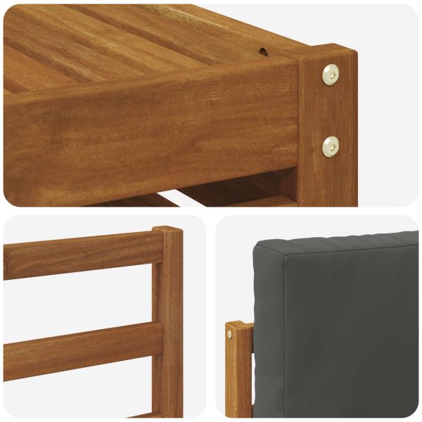 Комплекти дивани с възглавница 6 pcs Натурален и Антрацит